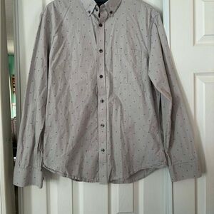 Banana Republic Light Gray Button-Down Shirt